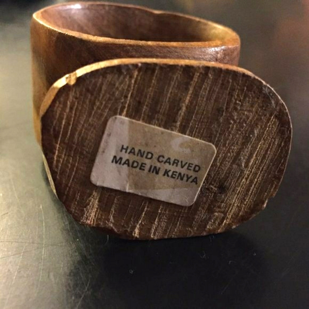 🐘Wooden African Safari Animal Napkin Rings - Picture 6 of 7